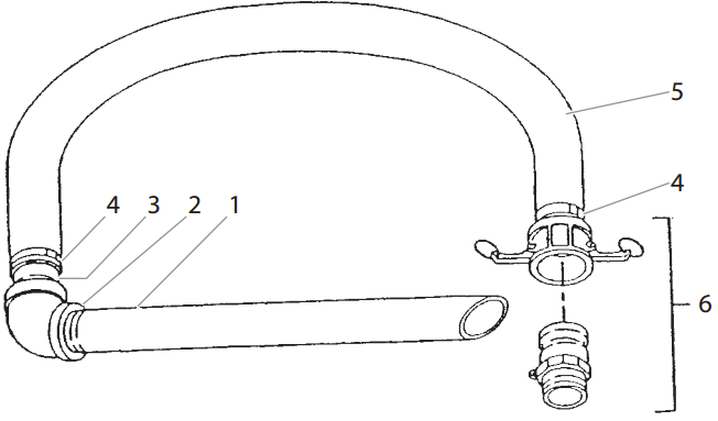 Hydra M2000 Siphon Hose Assembly